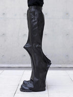 Distorted Flow Pants — Oryn Laeth | Fluid asymmetric draped trousers