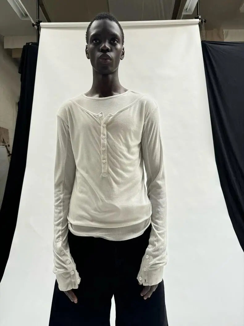 Quiet Closure Shirt — Oryn Laeth | Minimal button closure shirt