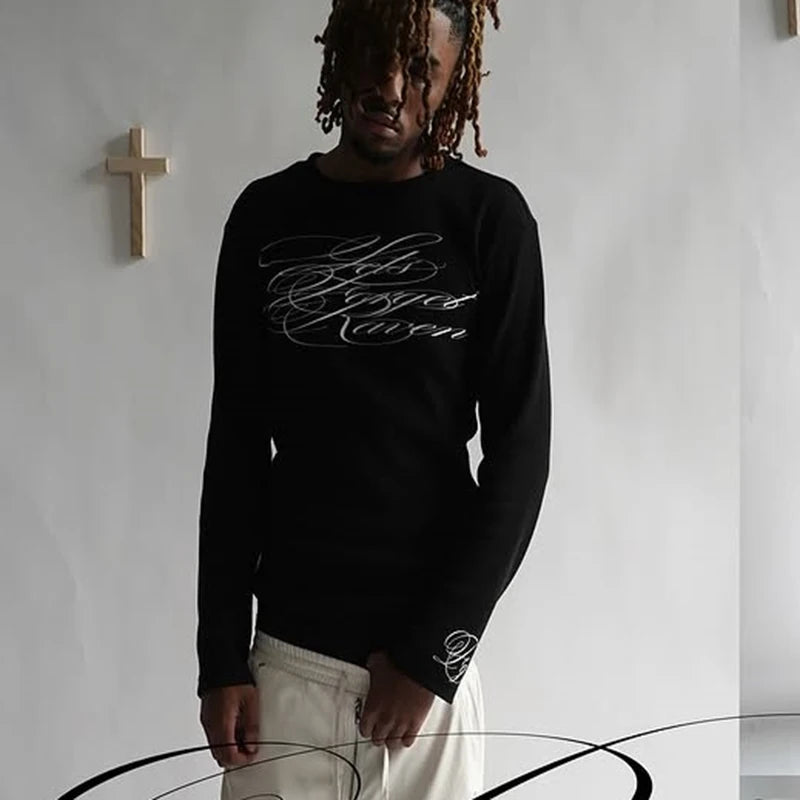 Script Form Top — Oryn Laeth | Fitted top with script graphic