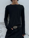 Soft Structure Roundneck Top — Oryn Laeth | Minimal structured roundneck top