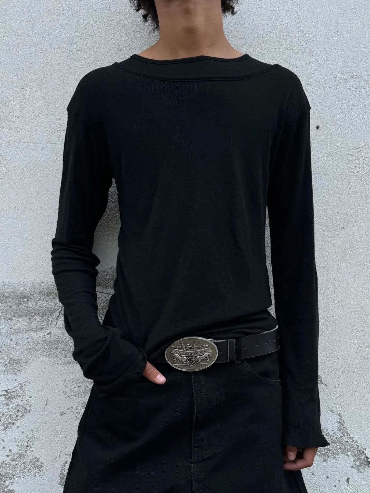 Soft Structure Roundneck Top — Oryn Laeth | Minimal structured roundneck top