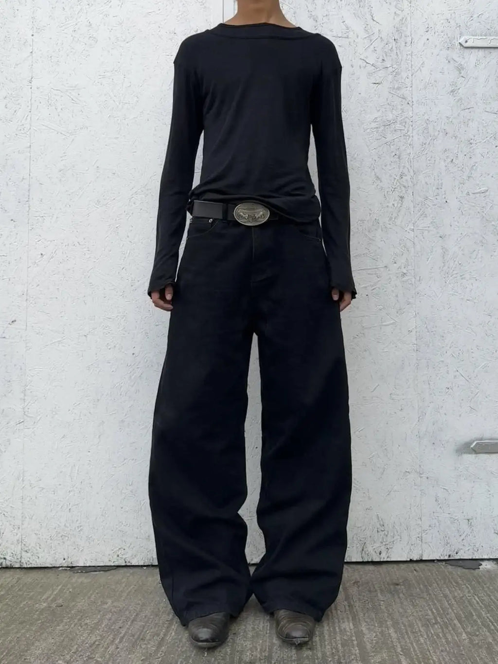 Soft Structure Roundneck Top side view — Oryn Laeth