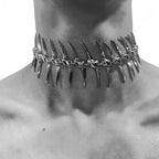 Spine Thorn Necklace detail worn — Oryn Laeth