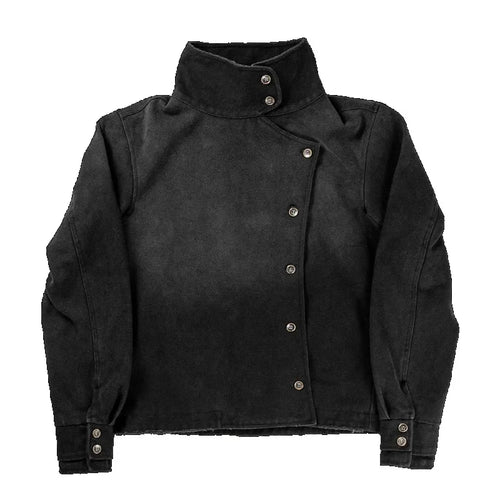 Structured Arc Jacket back view — Oryn Laeth