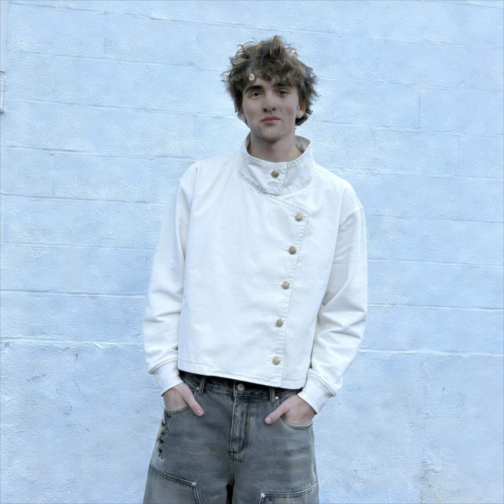 WHITE FENCING JACKET