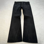Structured Flare Denim front view — Oryn Laeth