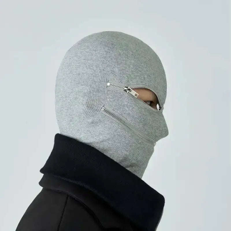 Void Zip Mask detail close-up — Oryn Laeth
