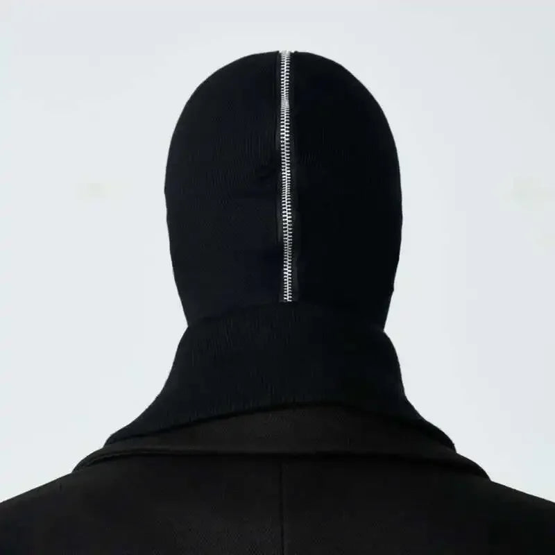 Void Zip Mask front view — Oryn Laeth