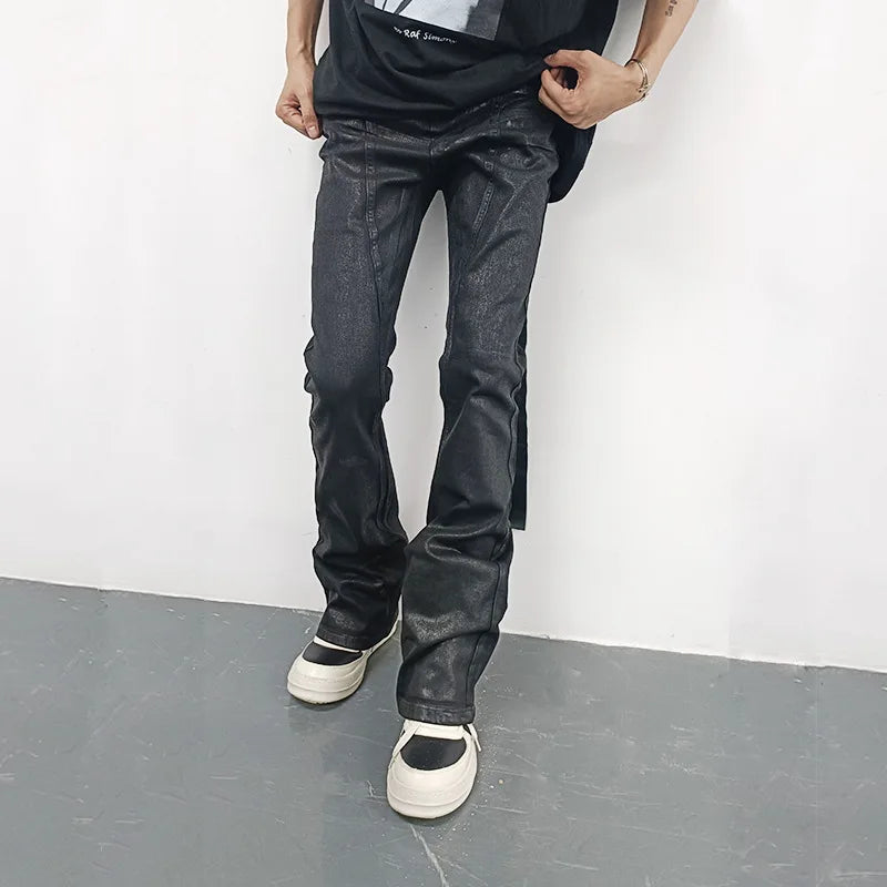 Waxed Structure Pants back view — Oryn Laeth