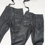 Waxed Structure Pants full length — Oryn Laeth