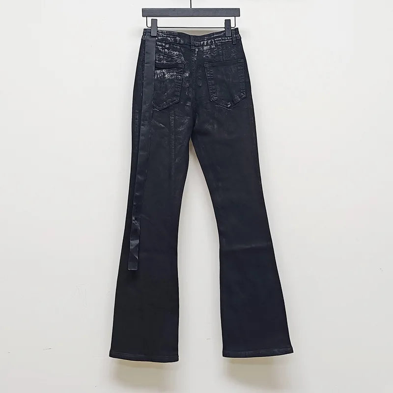 Waxed Structure Pants — Oryn Laeth | Structured waxed womens trousers