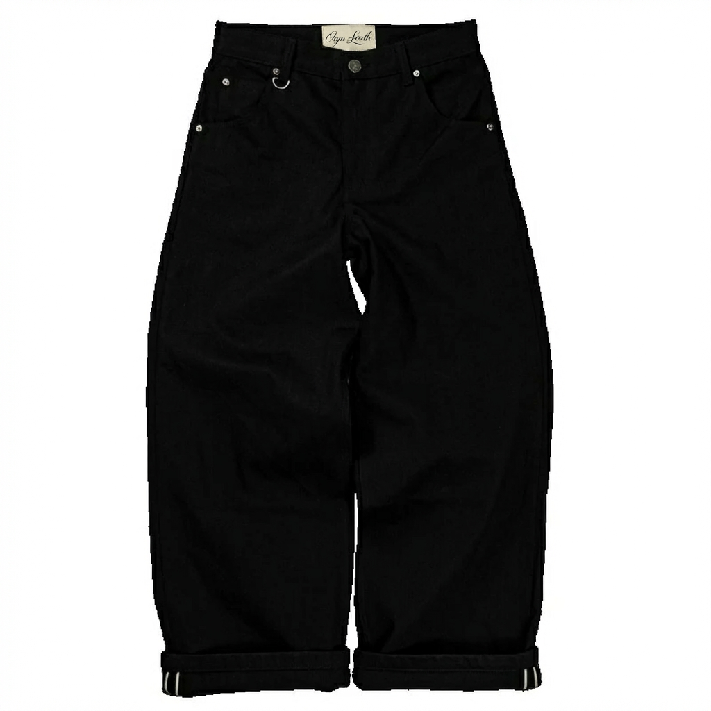 Wide Form Baggy Pants back view — Oryn Laeth