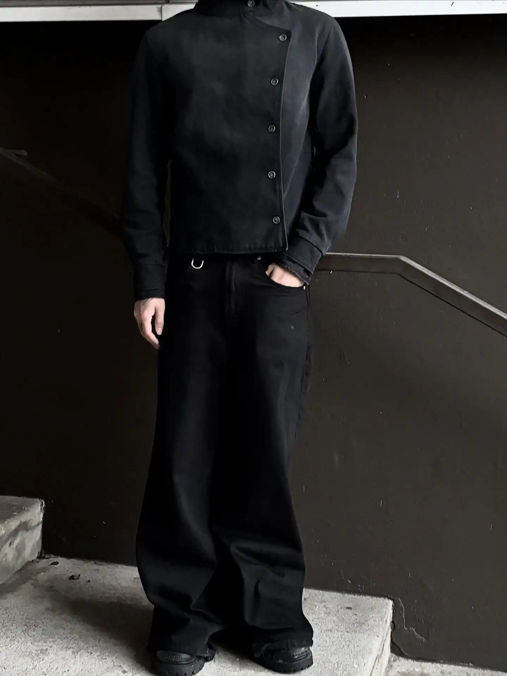 Wide Form Baggy Pants front view — Oryn Laeth