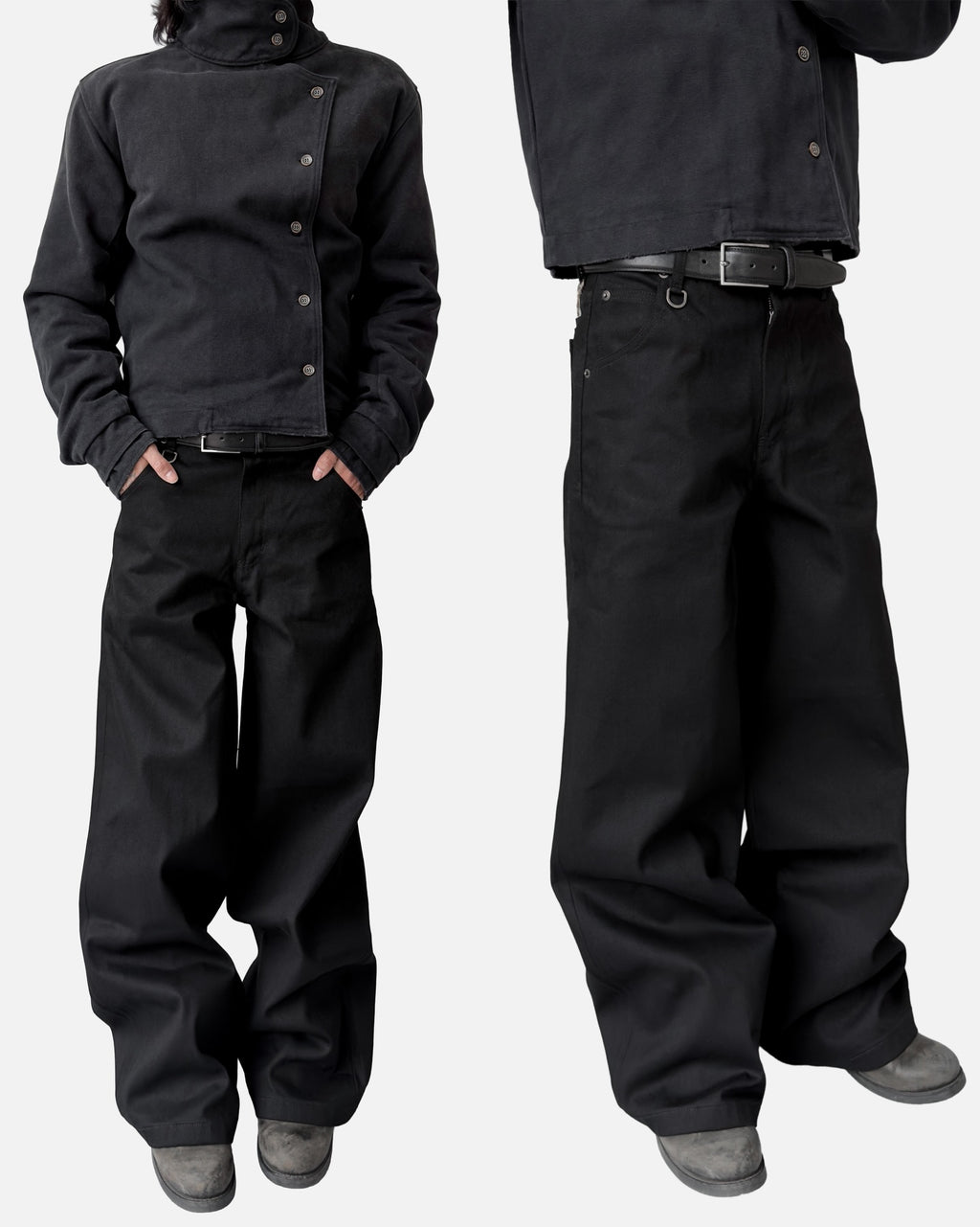 Wide Form Baggy Pants full look — Oryn Laeth