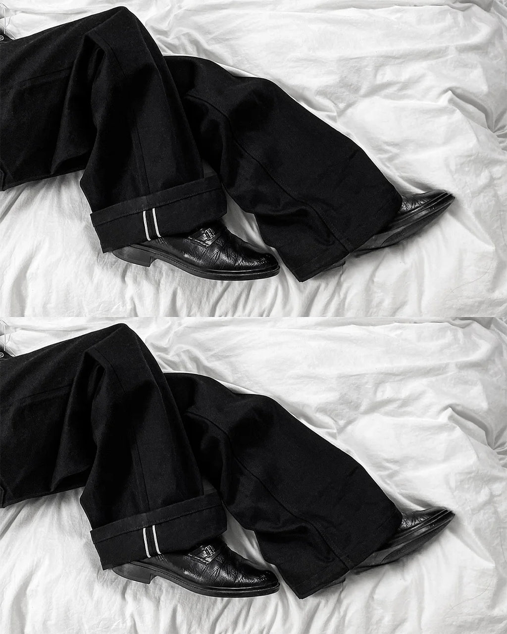 Wide Form Baggy Pants side view — Oryn Laeth