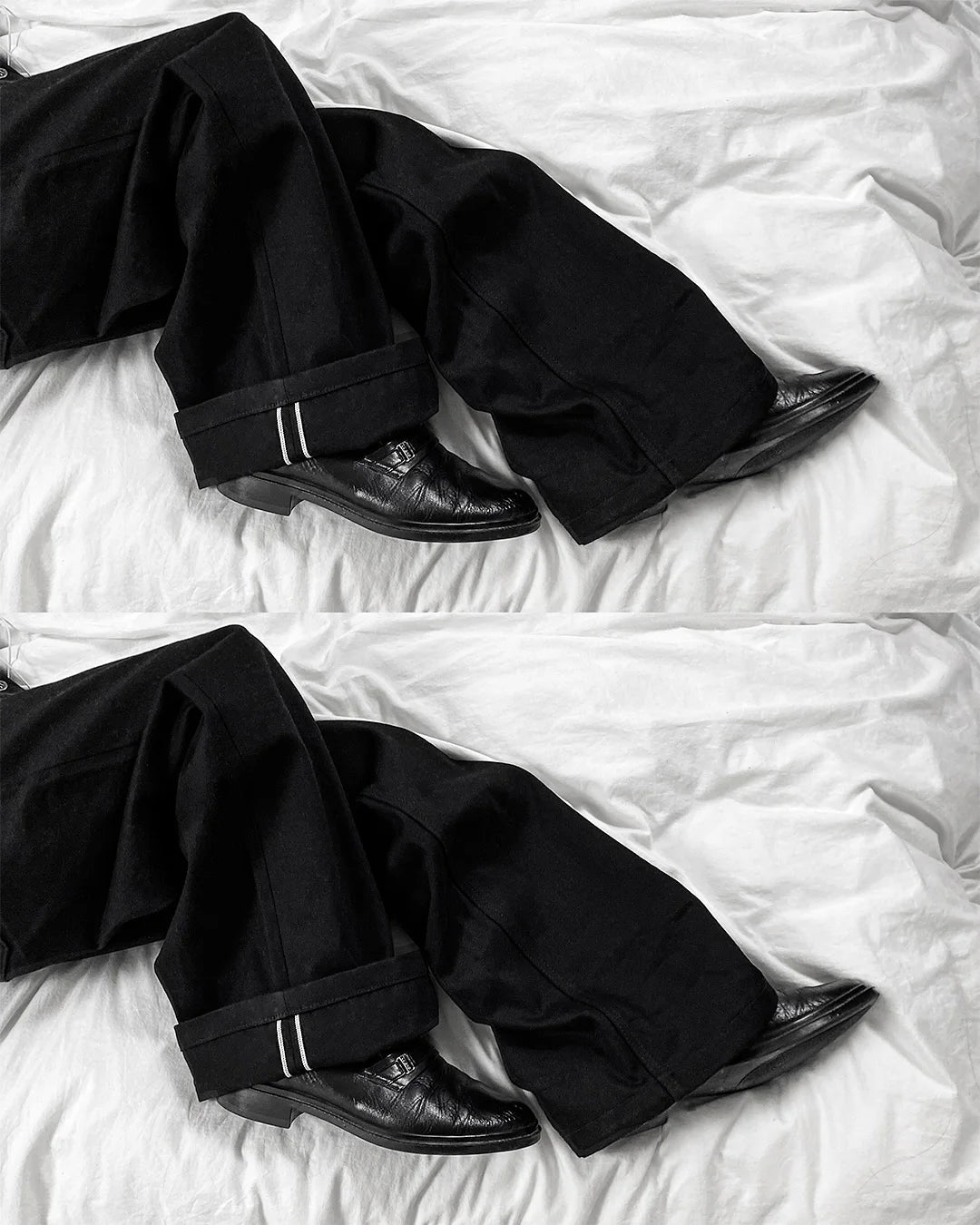 Wide Form Baggy Pants side view — Oryn Laeth